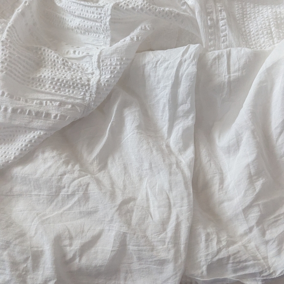 J Jill Dress Womens 2X Lagenlook Coastal Boho Tiered Ruffle Puff Sleeve Cottage - Picture 11 of 15